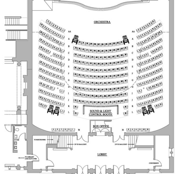 Stern Auditorium Interactive Seating Chart.